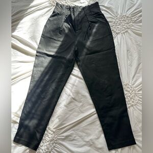 Black pants, cinched waist